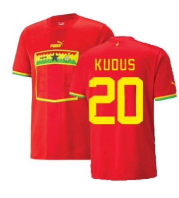 Ghana Mohammed Kudus #20 Replica Away Stadium Shirt World Cup 2022 Short Sleeve